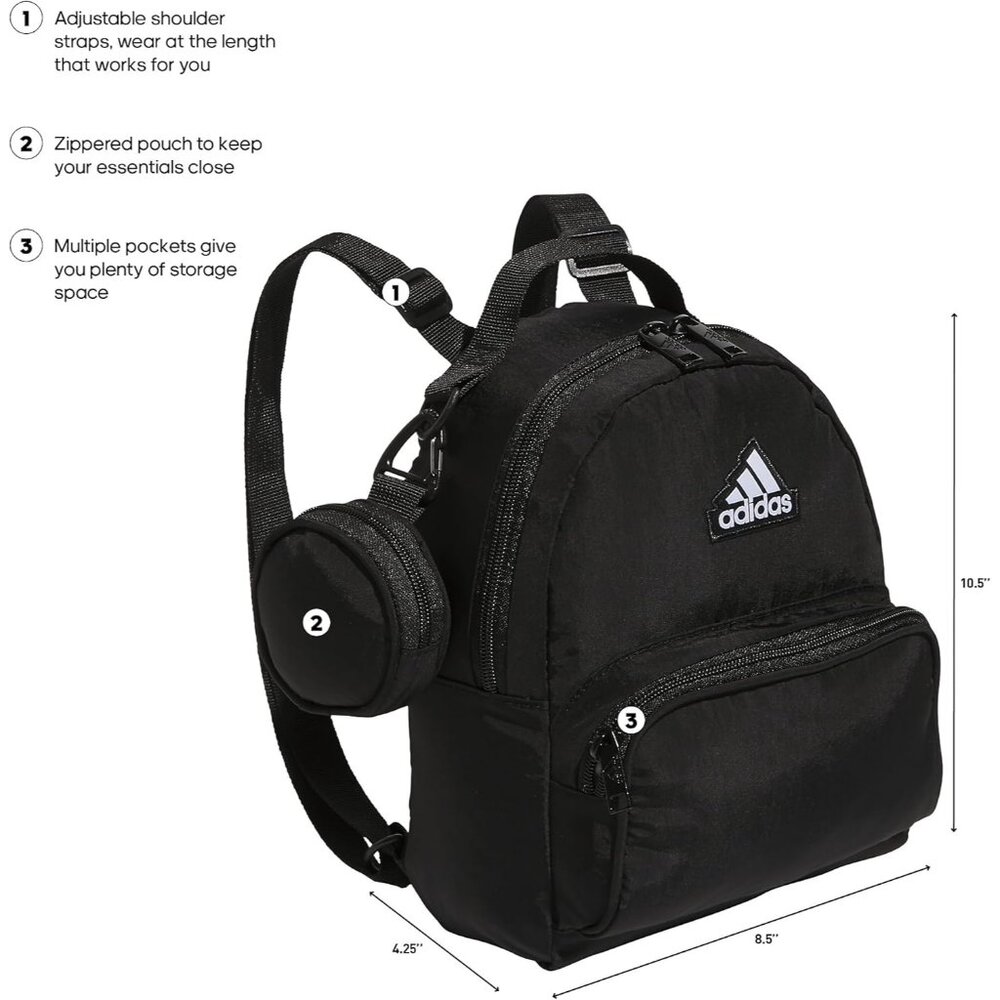 Functional Black/White Mini Backpack For Women Ul… - image 2